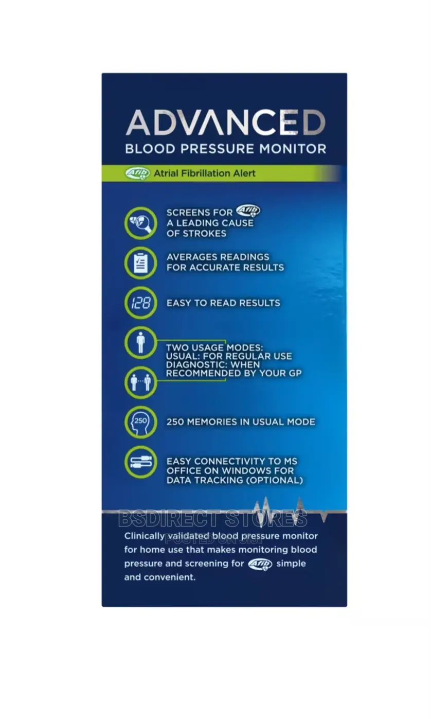 Boots Advanced Blood Pressure + Atrial Fibrillation Monitor