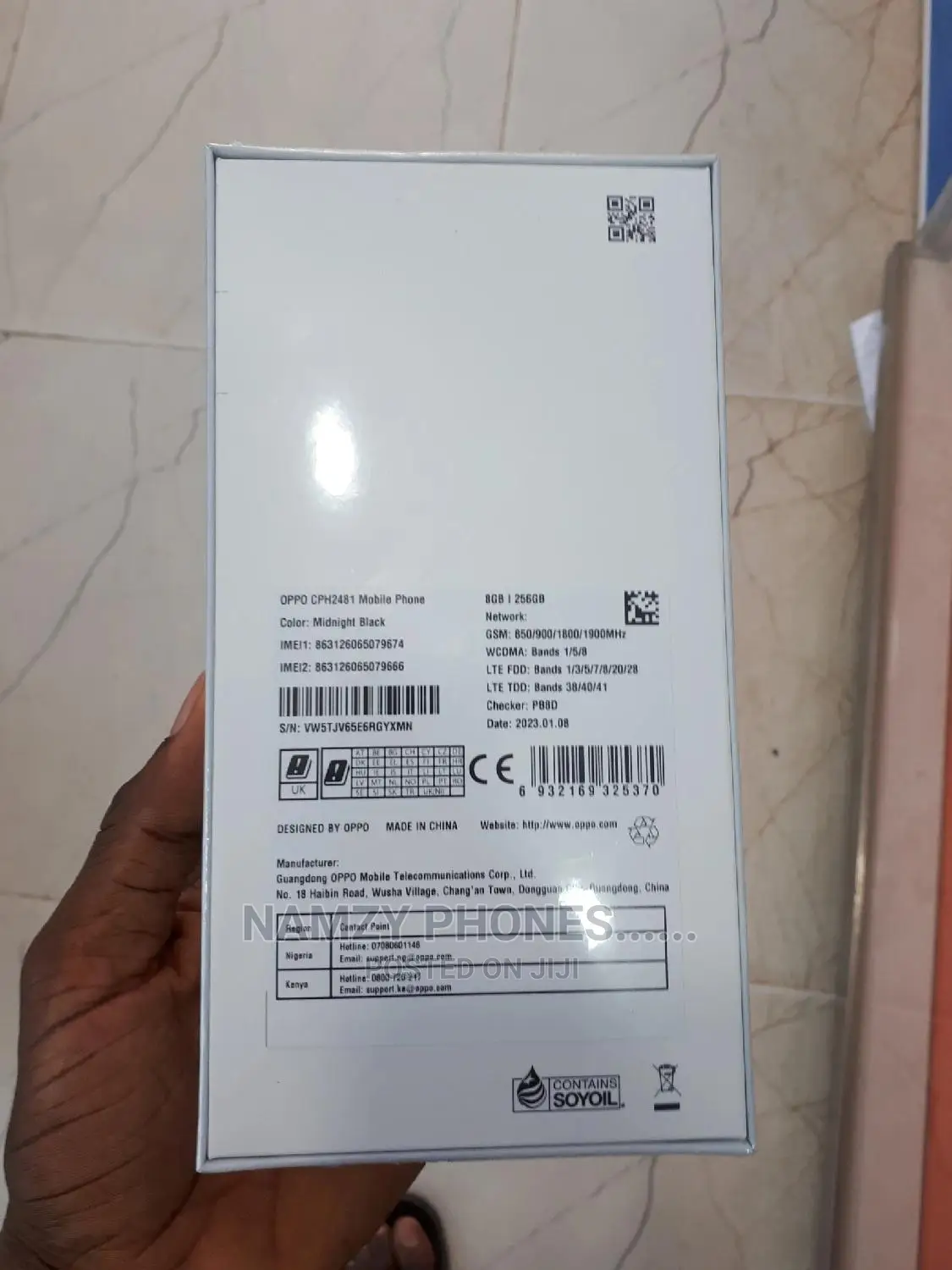 New Oppo Reno 8T 256 GB Black
