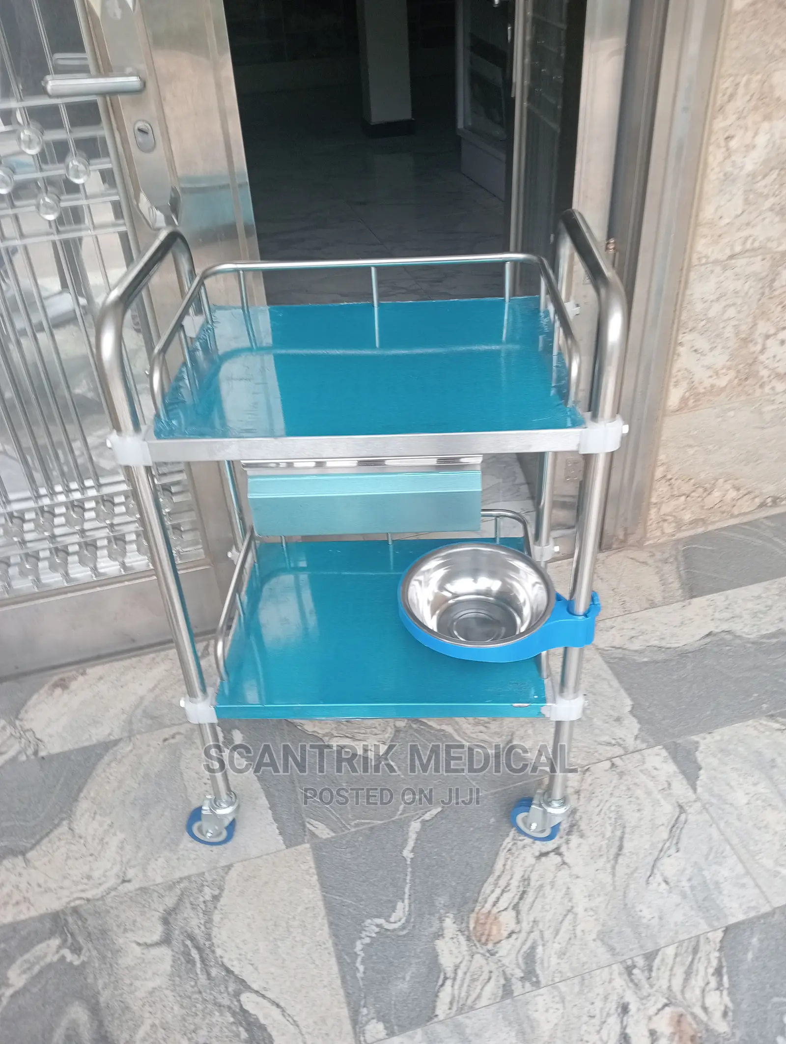 Portable Stainless Steel Medical Trolley