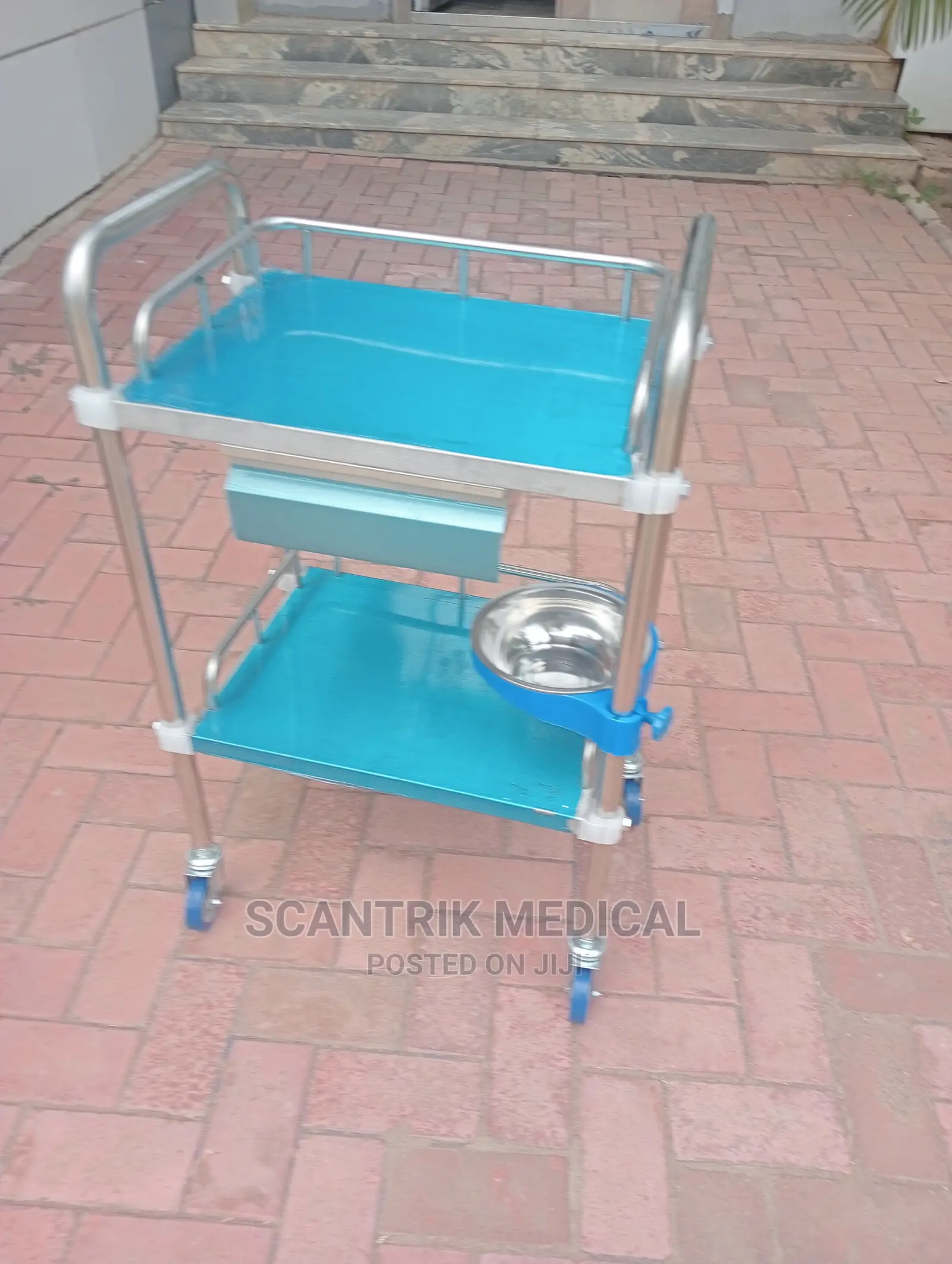 Stainless Steel Patient Trolley
