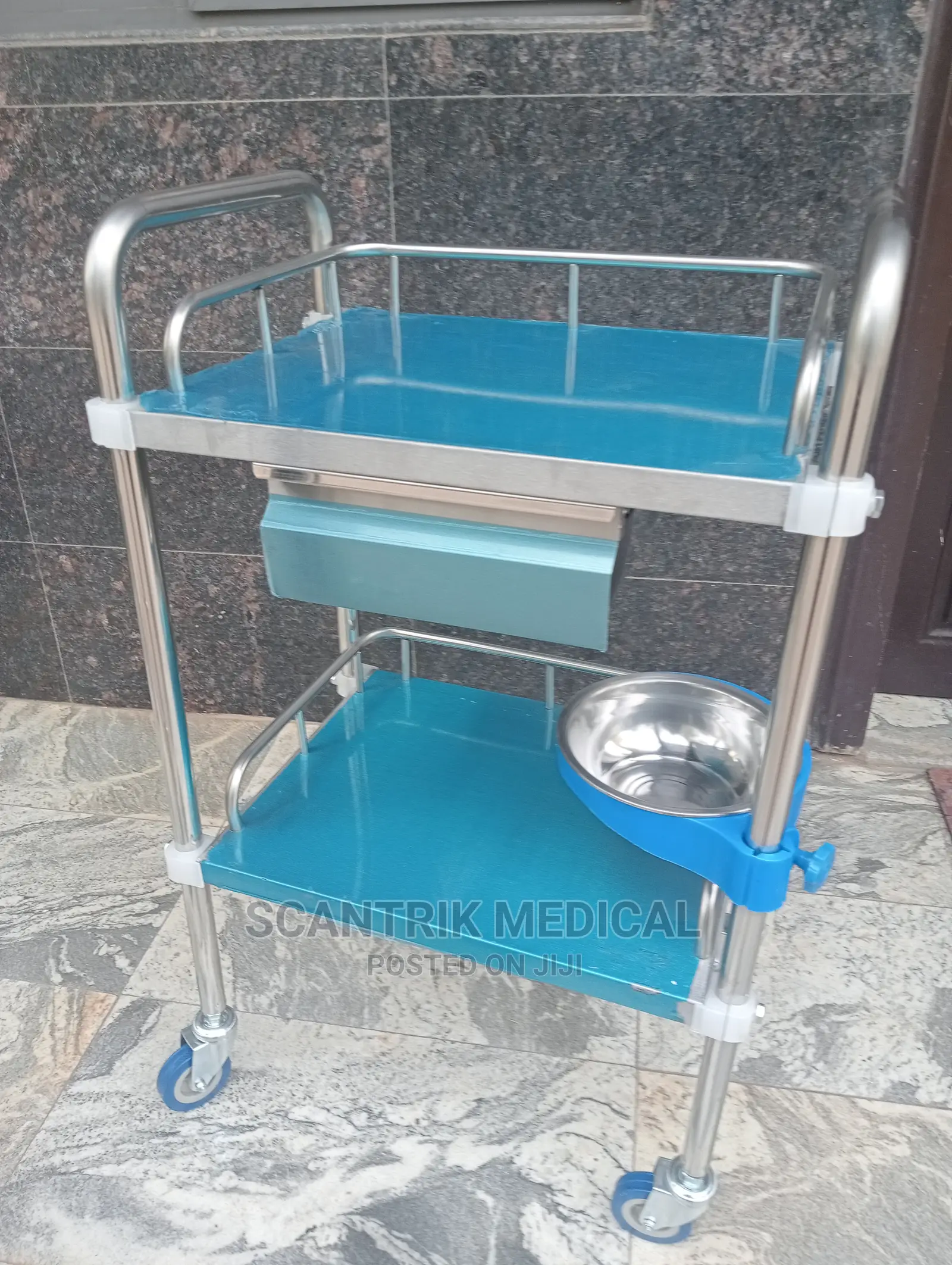 Medical Stainless Steal Instrument Trolley