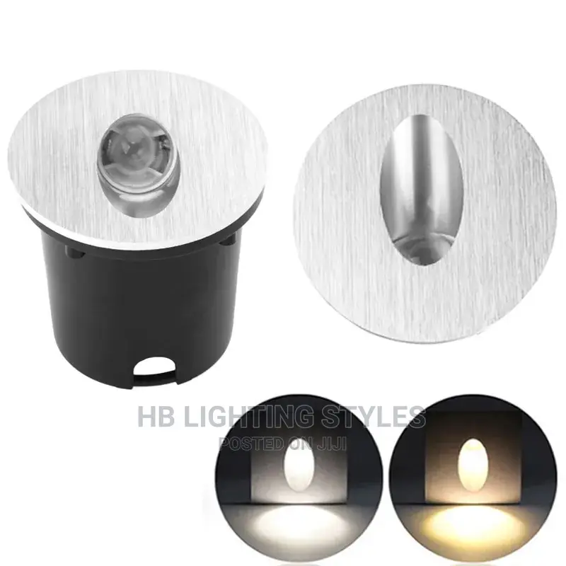 Round Square Recessed Porch Pathway Step Stair Light