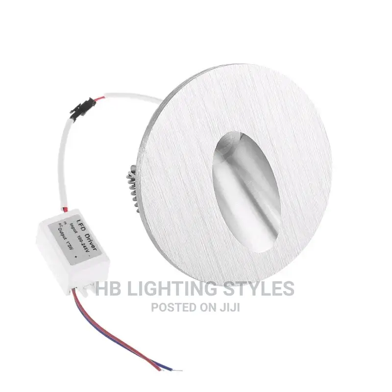 Round Square Recessed Porch Pathway Step Stair Light