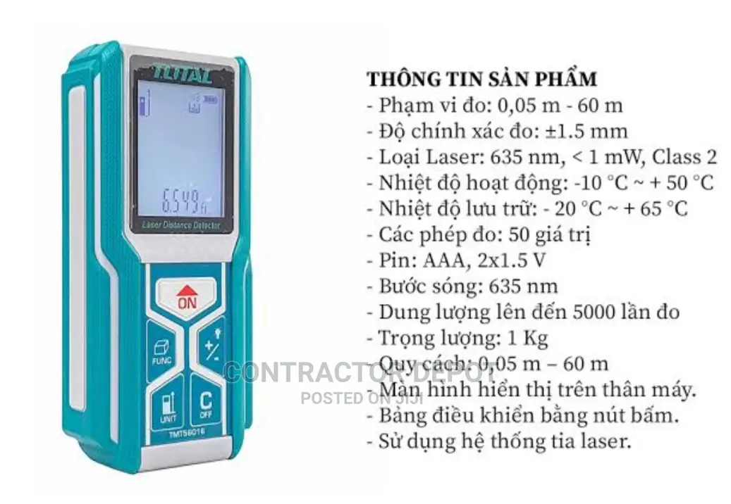Total Laser Distance Detector 60M (Tmt56016)