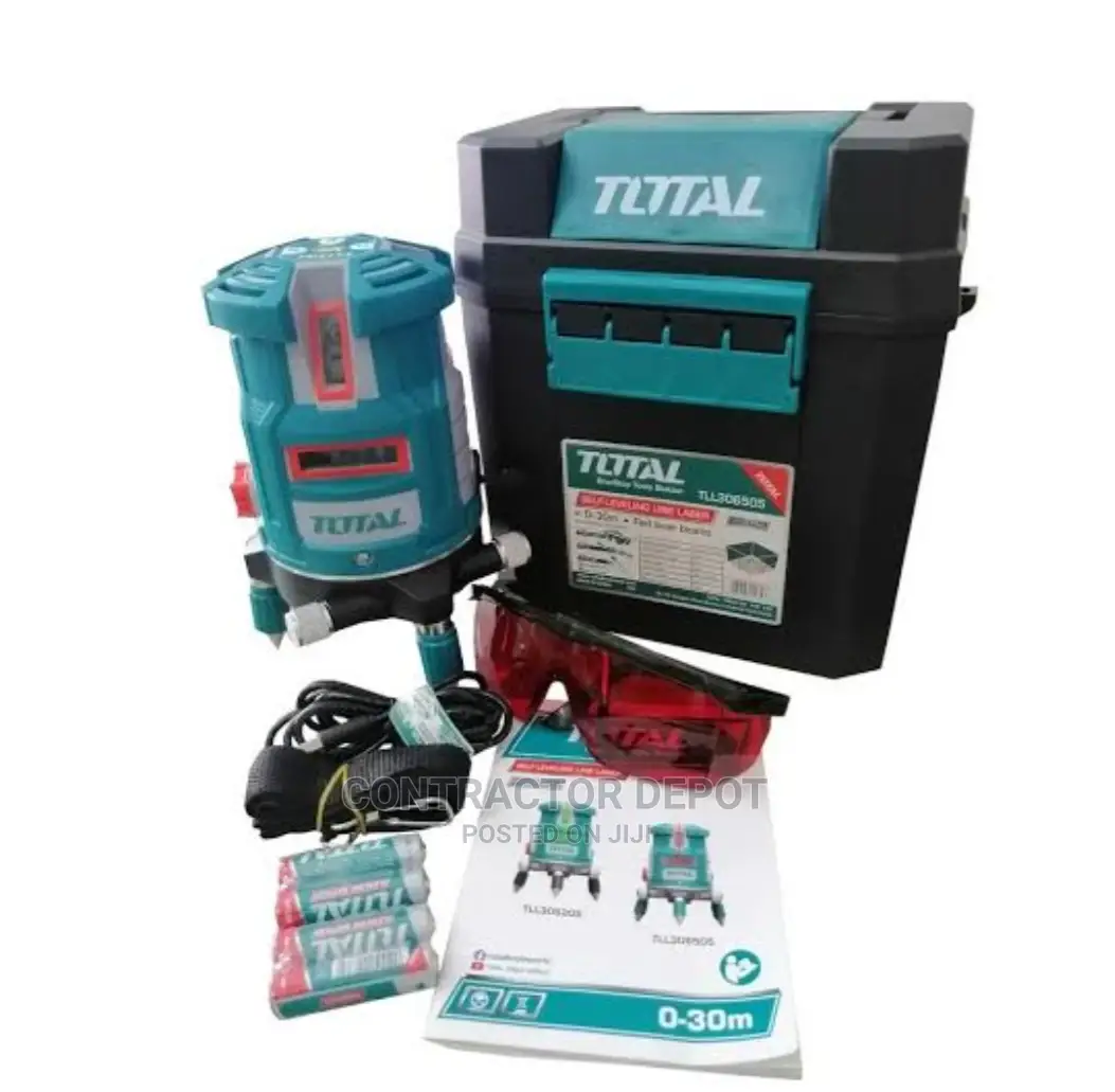 Total Self-Leveling Line Laser Red Laser Beams 0 - 30M