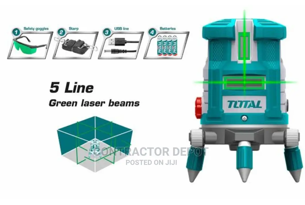 Total Self-Leveling Line Laser Green Laser Beams (Tll305205)