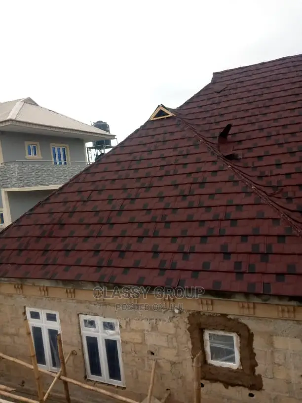 Brown Patched Shingle Stone Coated Roof