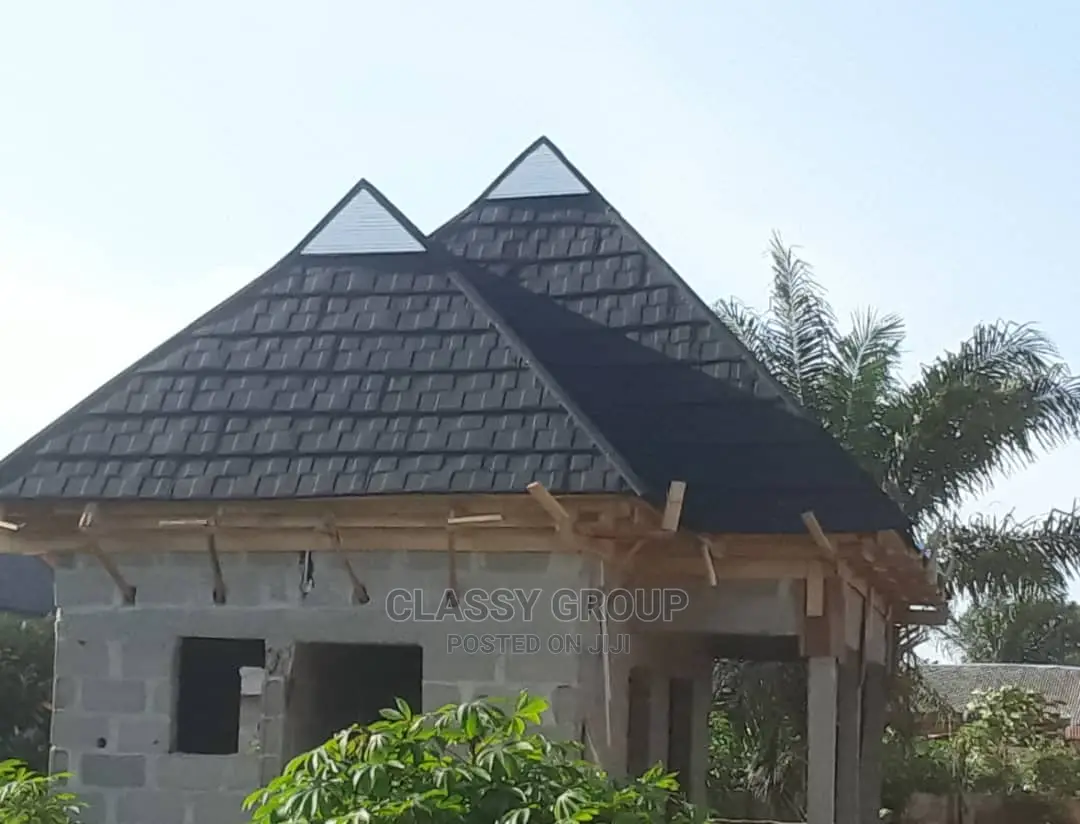 Black Shingle Stone Coated Roof