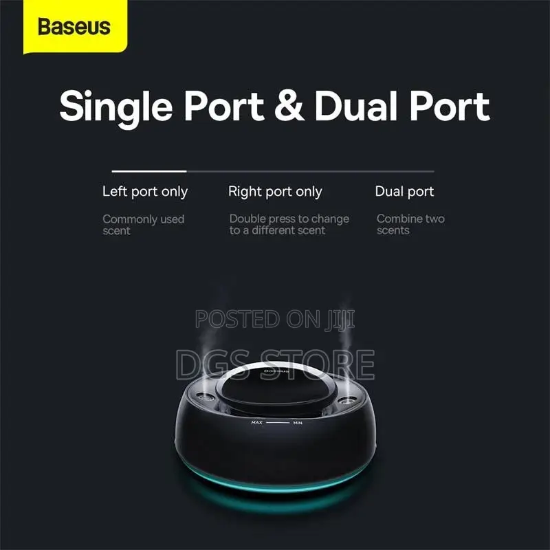 Baseus Wisdom Car Smart Dual Port Atomized Air Freshener