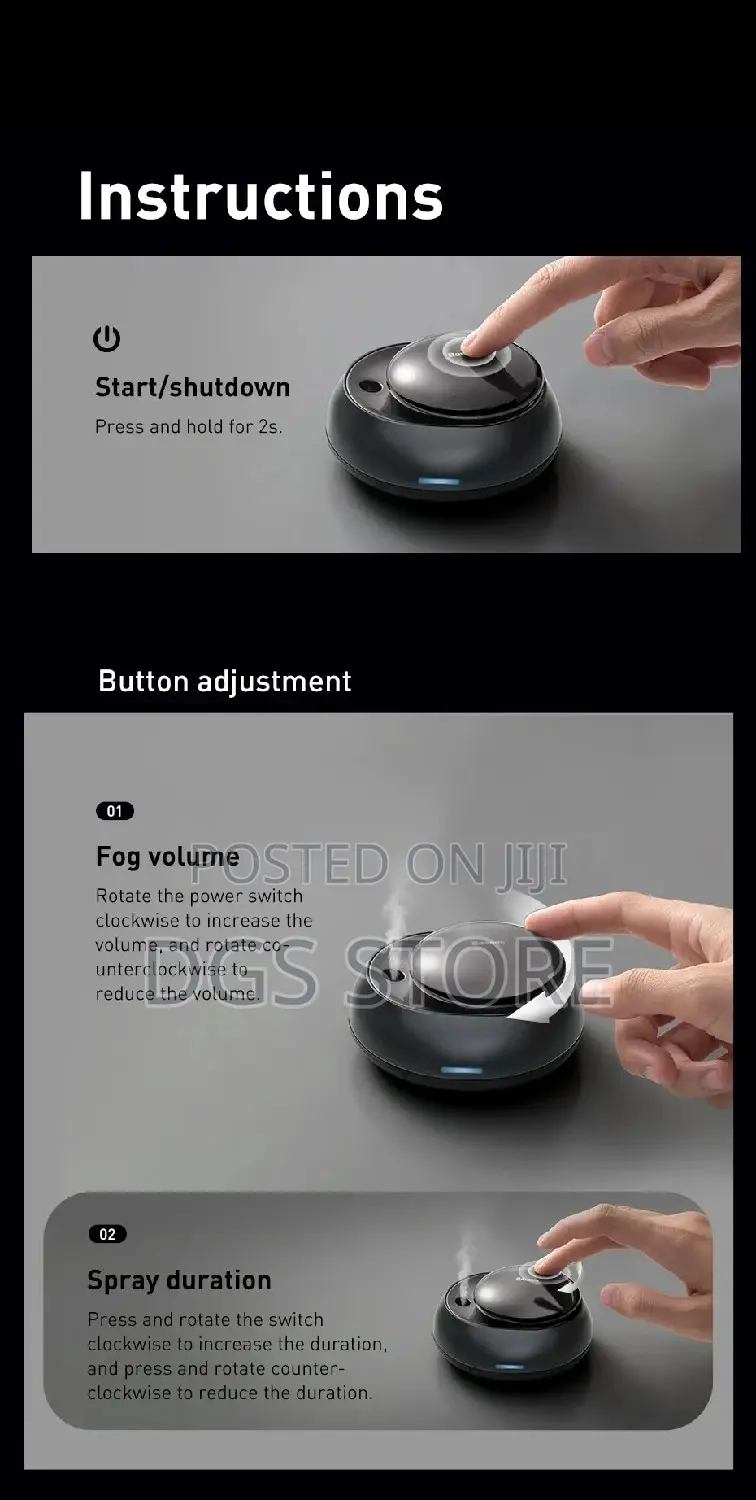 Baseus Wisdom Car Smart Dual Port Atomized Air Freshener