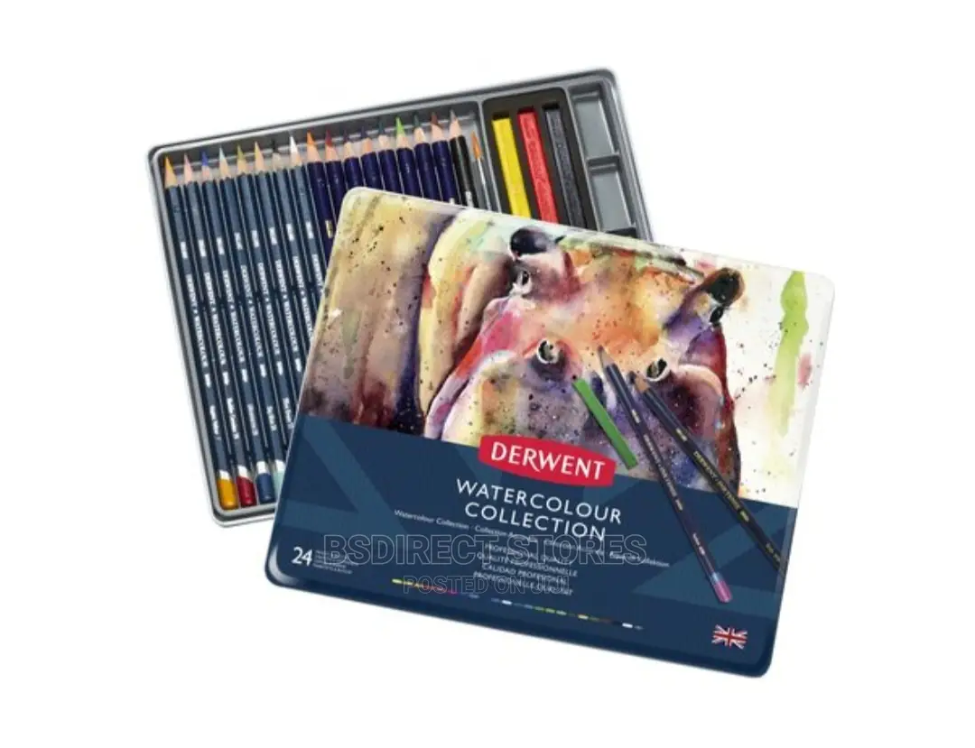 Derwent Watercolour Artists Pencils, Painting Drawing 24