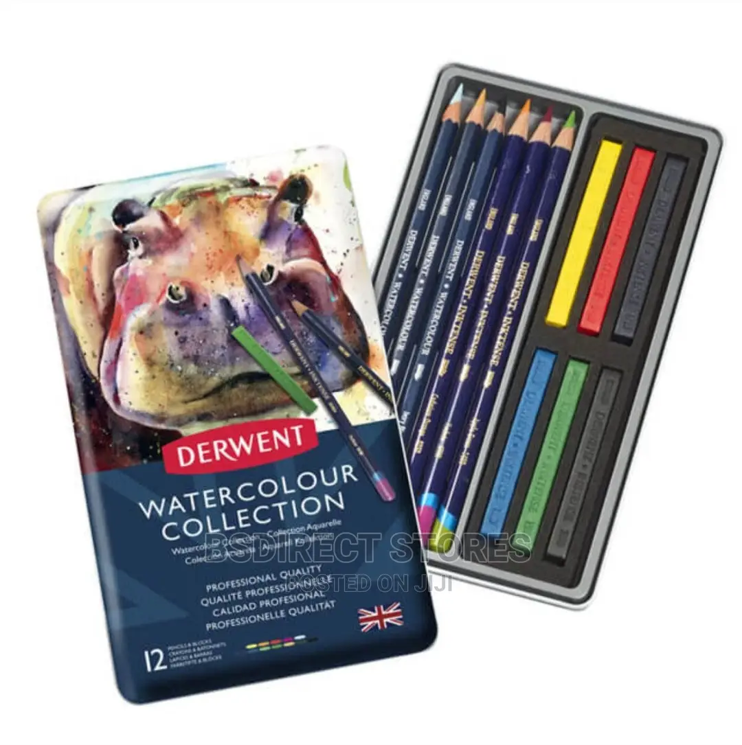 Derwent Watercolour 12 Artists Pencils, Painting Drawing