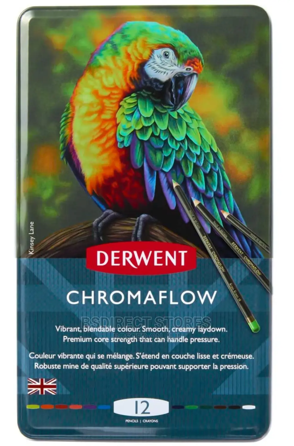 Derwent Chromaflow Pencil 12, Drawing, Colouring Layering