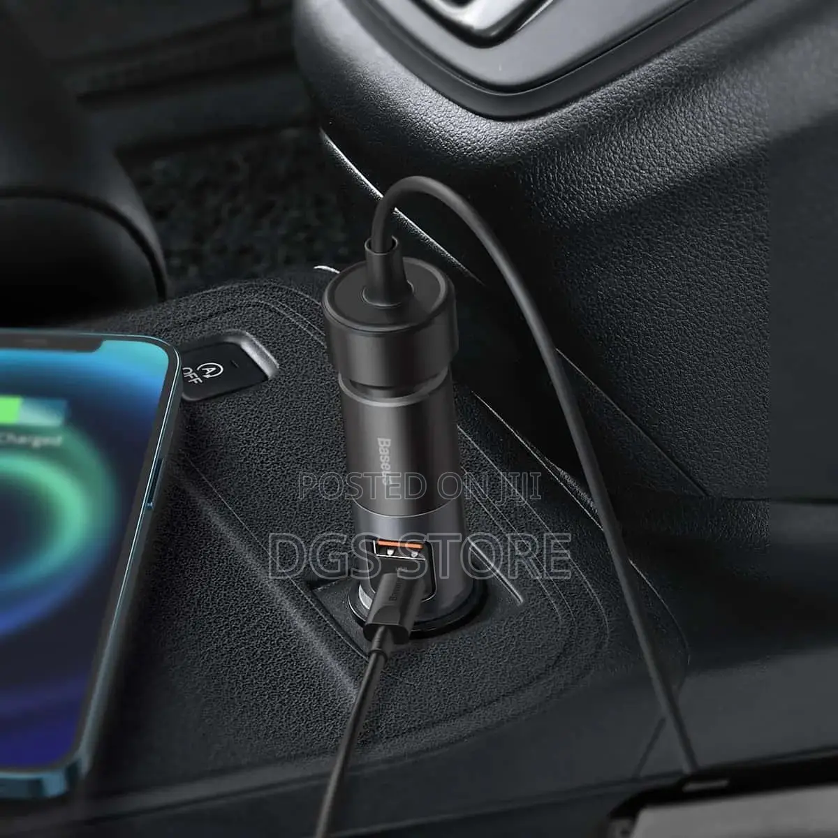Baseus Share Together Fast Charge Car 2in1 Charger 120w