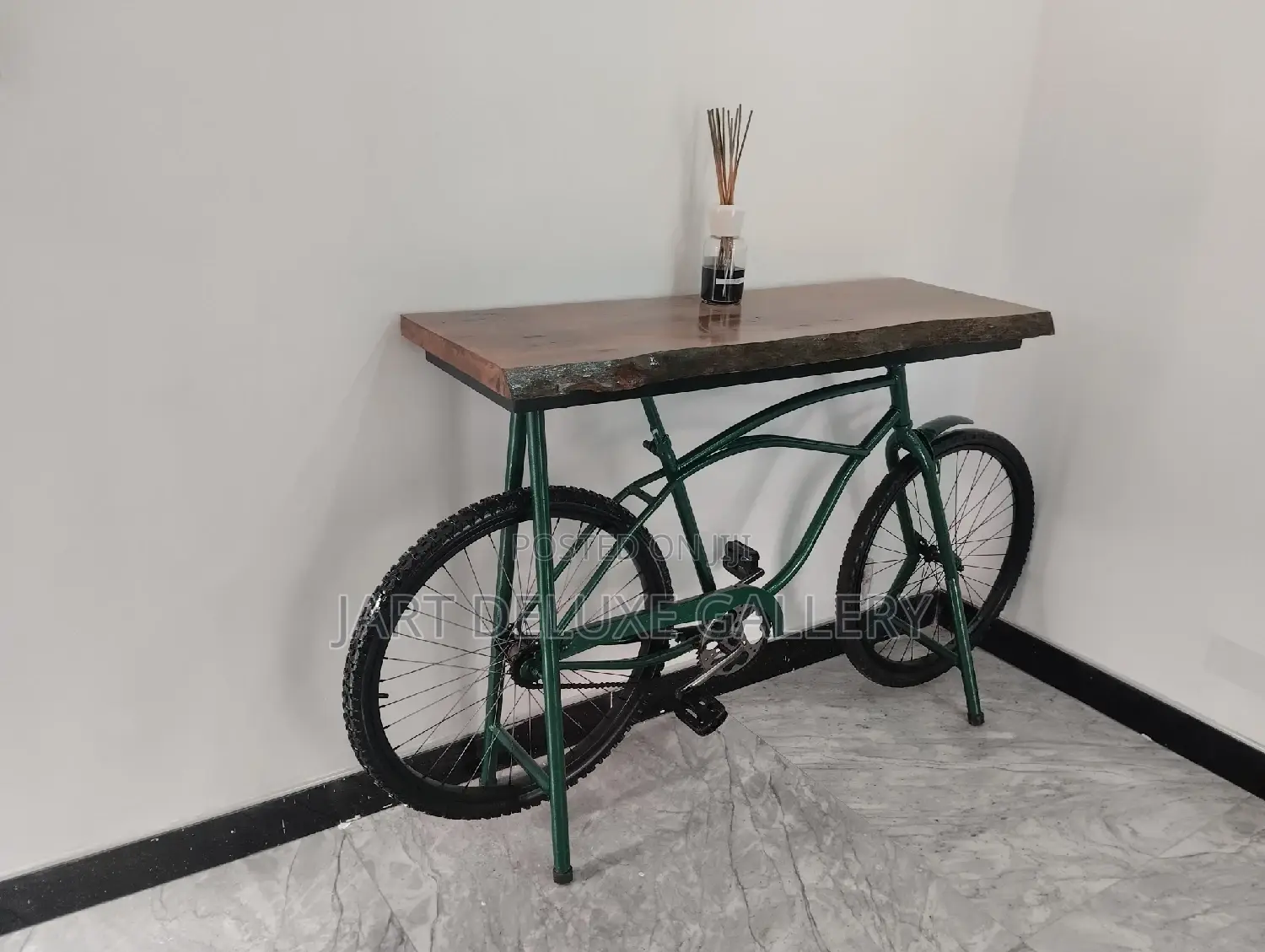 Recycled Bicycle Console Art