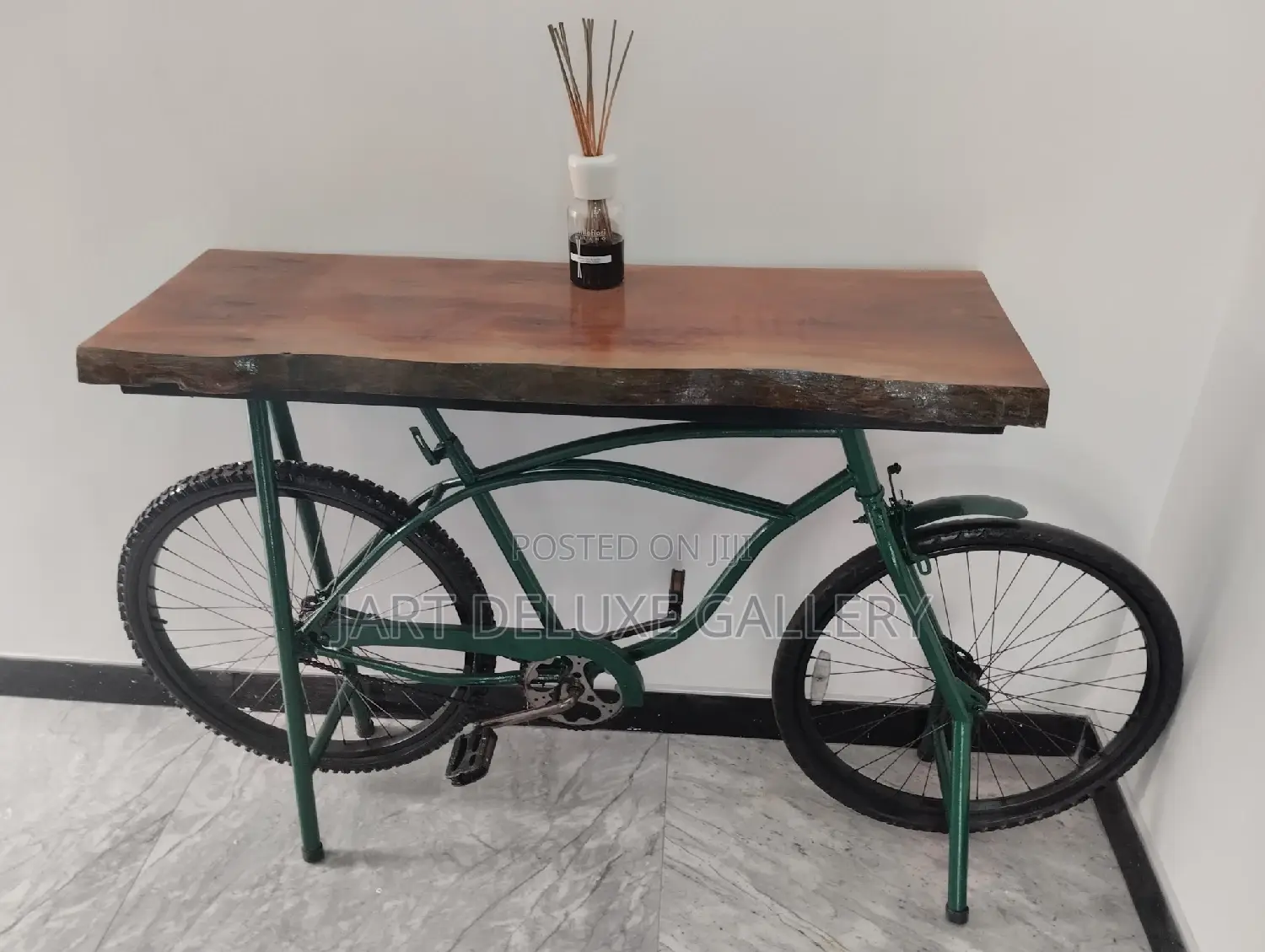 Recycled Bicycle Console Art
