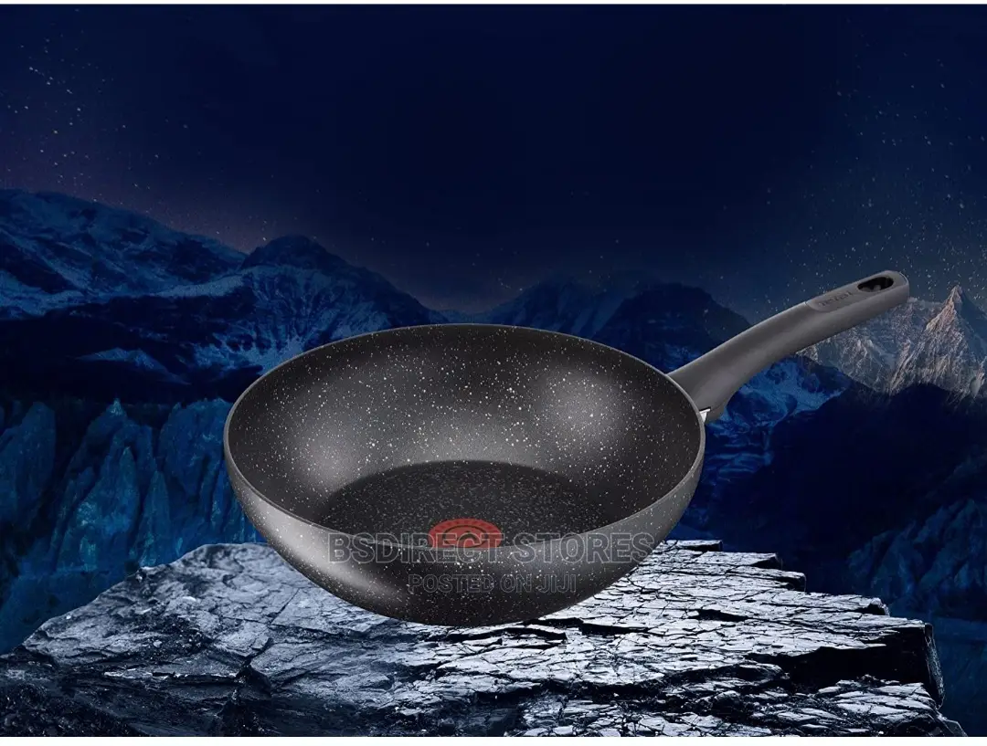 Tefal Everest Wok, Thermospot Aluminium Stone Effect 28cm