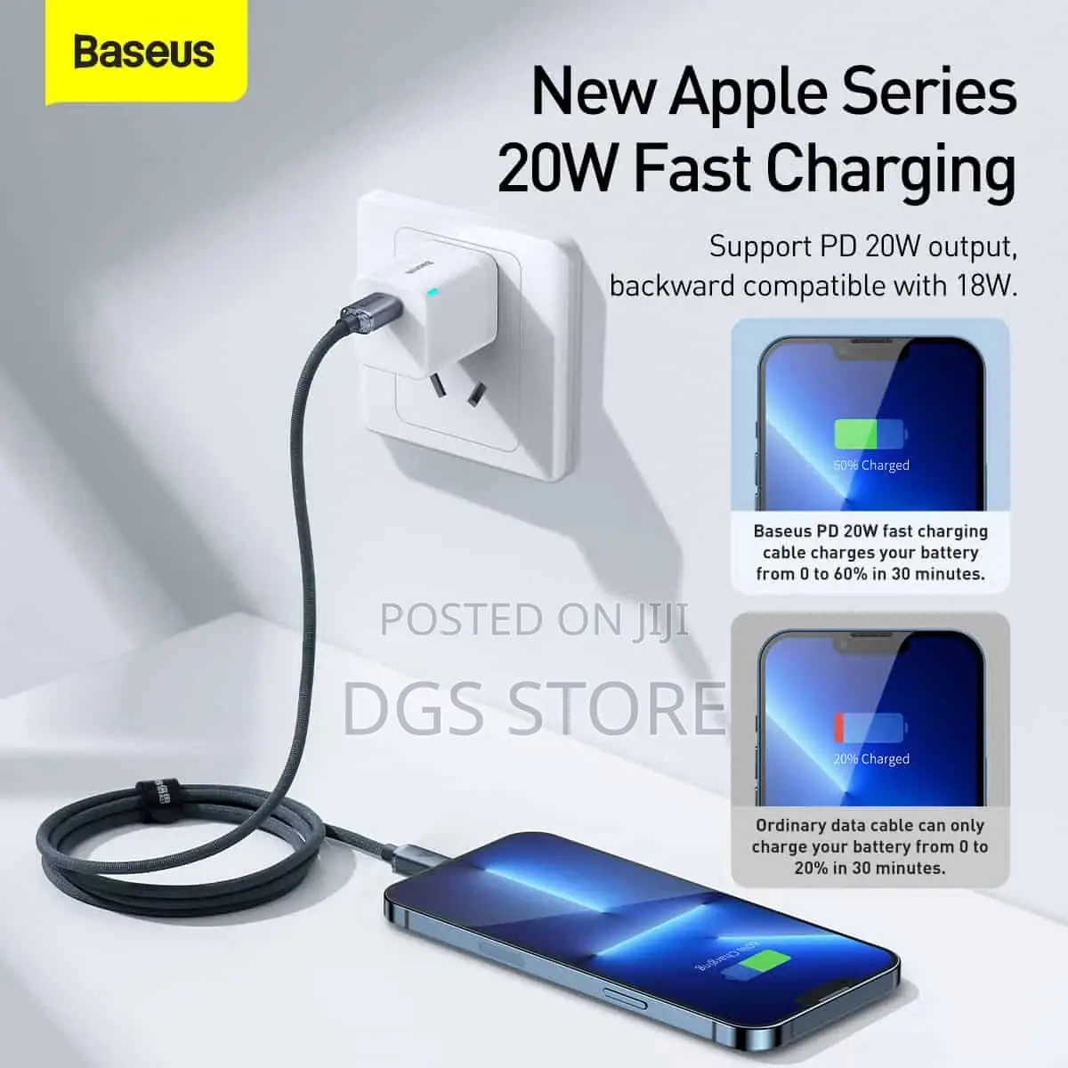 Baseus Crystal Shine Series Fast Changing Type C to Lighting
