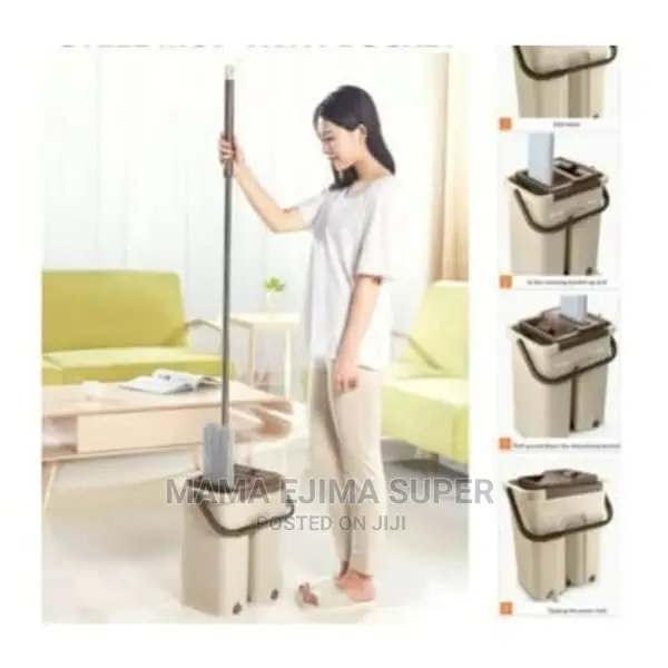 Automatic Microfiber Squeeze Mop With Bucket