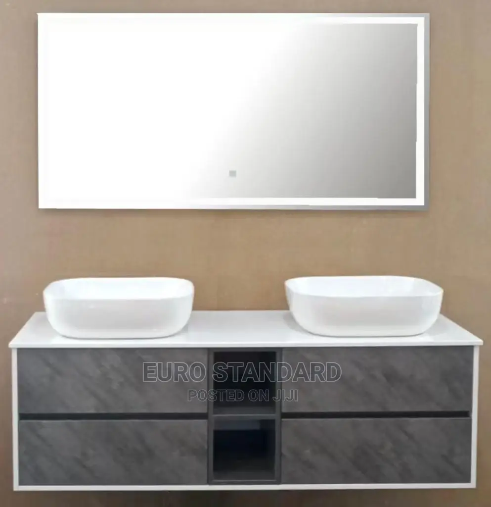 120CM Double Luxury Cabinet Set With LED LIGHT