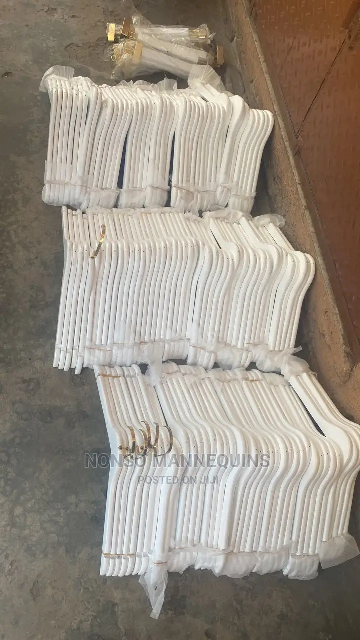 White Gold Pure Luxury Wooden Hangers