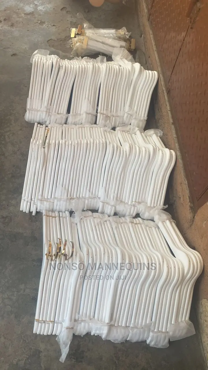 White Gold Pure Luxury Wooden Hangers