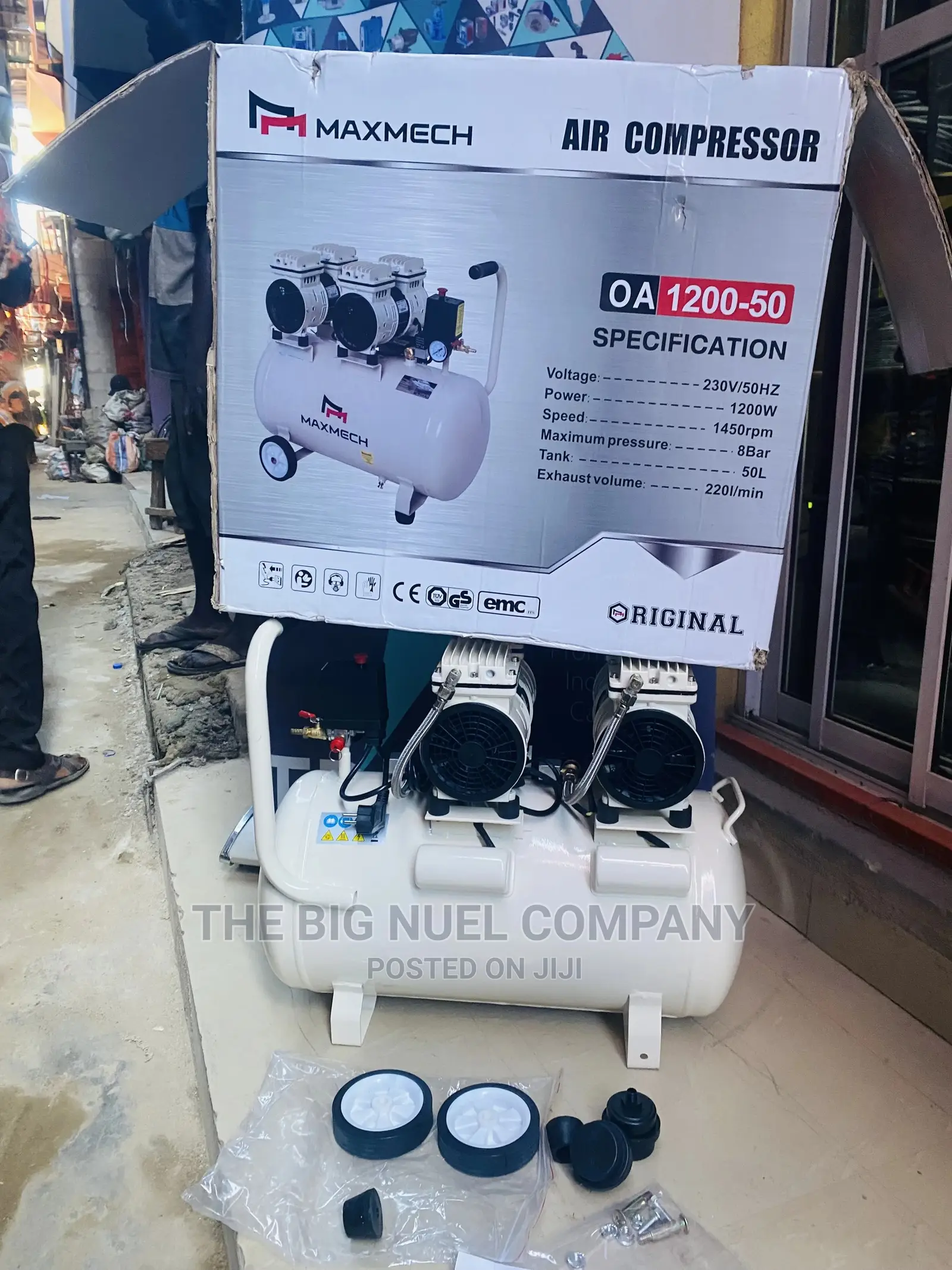 Oil Less Air Compressor Machine Maxmech 50l