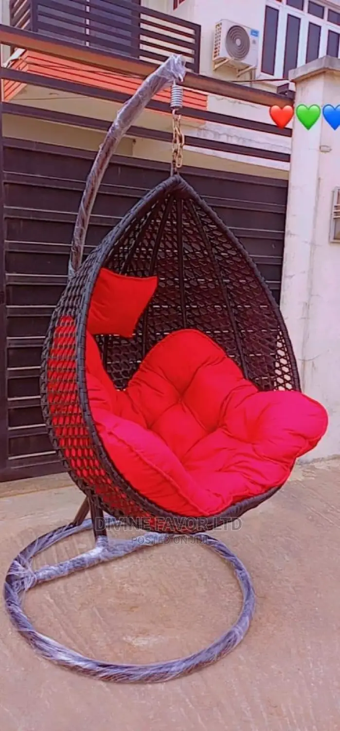 Quality Indoor/Outdoor Rattan Made Hanging Swing Chair.