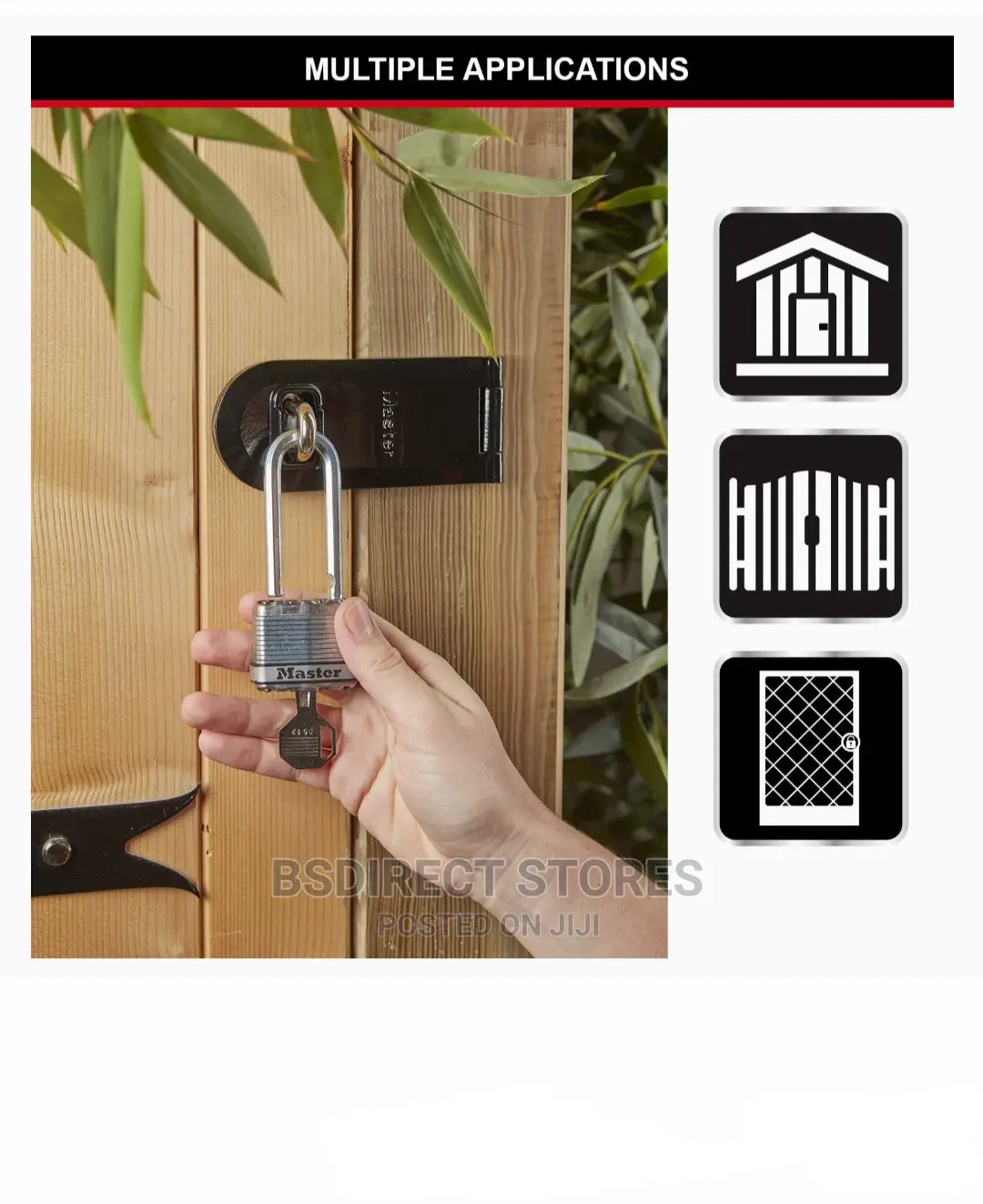 Master Lock Excell Laminated Steel 50mm Padlock-51mm Shackle