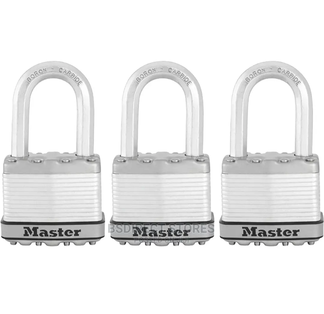Masterlock M5EURTRILF Heavy Duty 3x Padlocks Laminated Steel