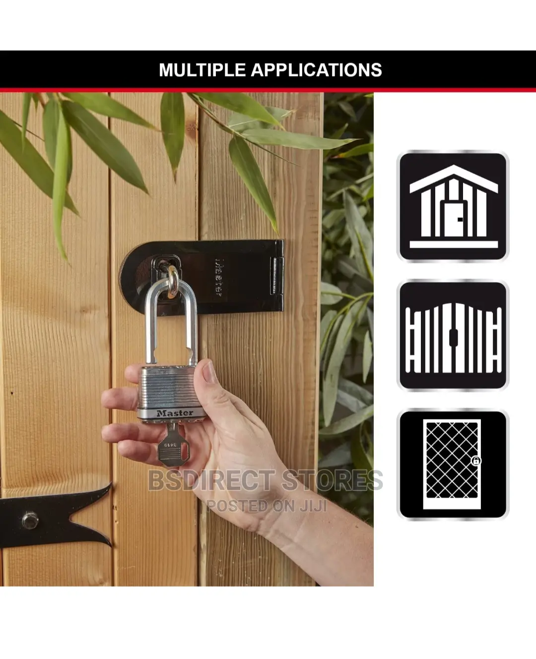 Masterlock M5EURTRILF Heavy Duty 3x Padlocks Laminated Steel