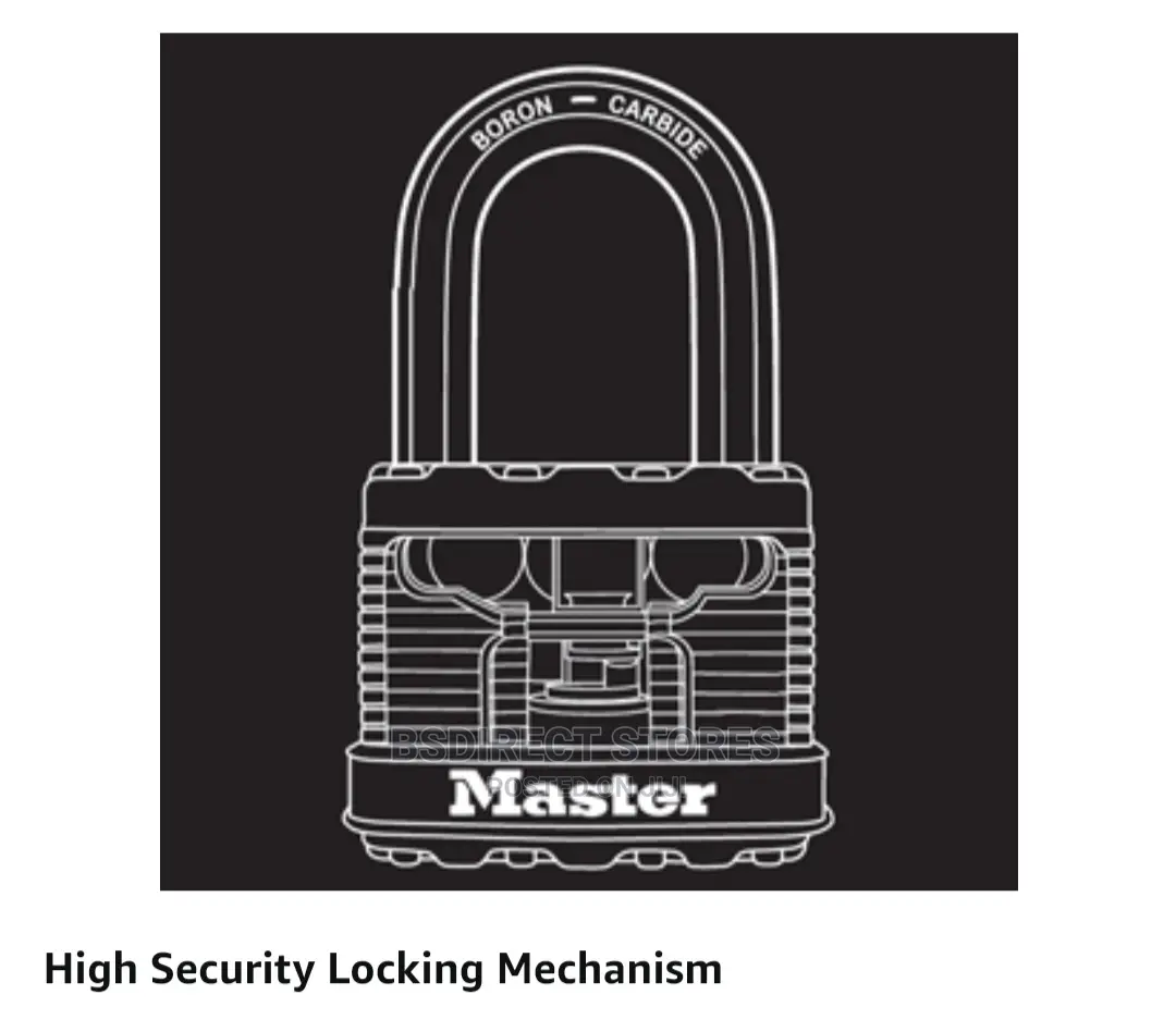 Masterlock M5EURTRILF Heavy Duty 3x Padlocks Laminated Steel
