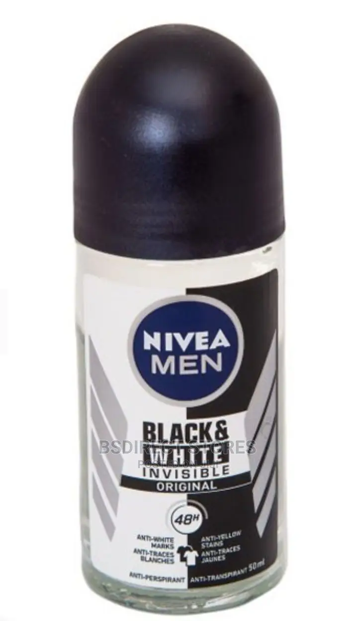 NIVEA MEN Anti- Perspirant 48H Roll- On Black And White 50ml