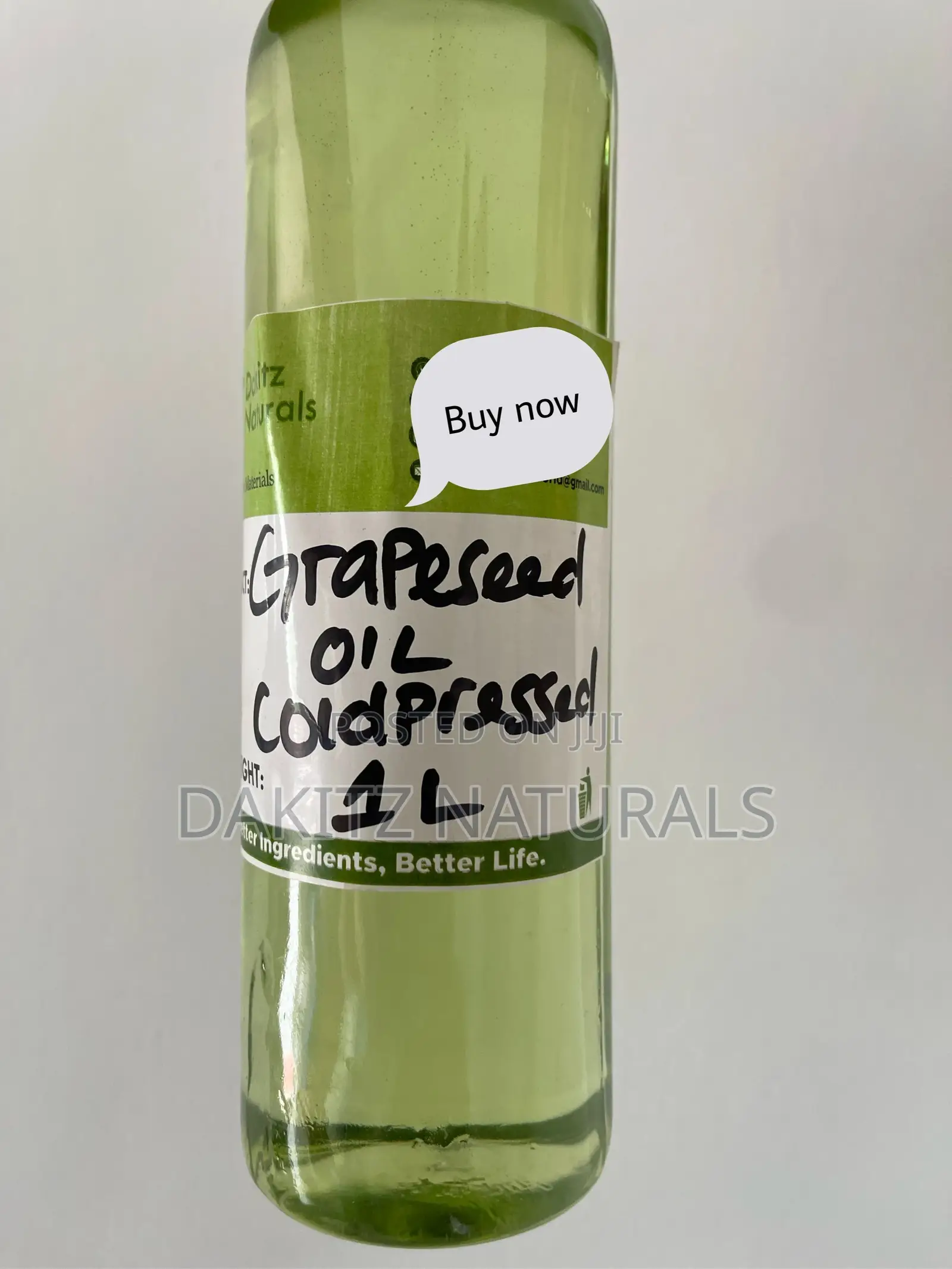 Extra Virgin Grapeseed Oil (Coldpressed 1litre)