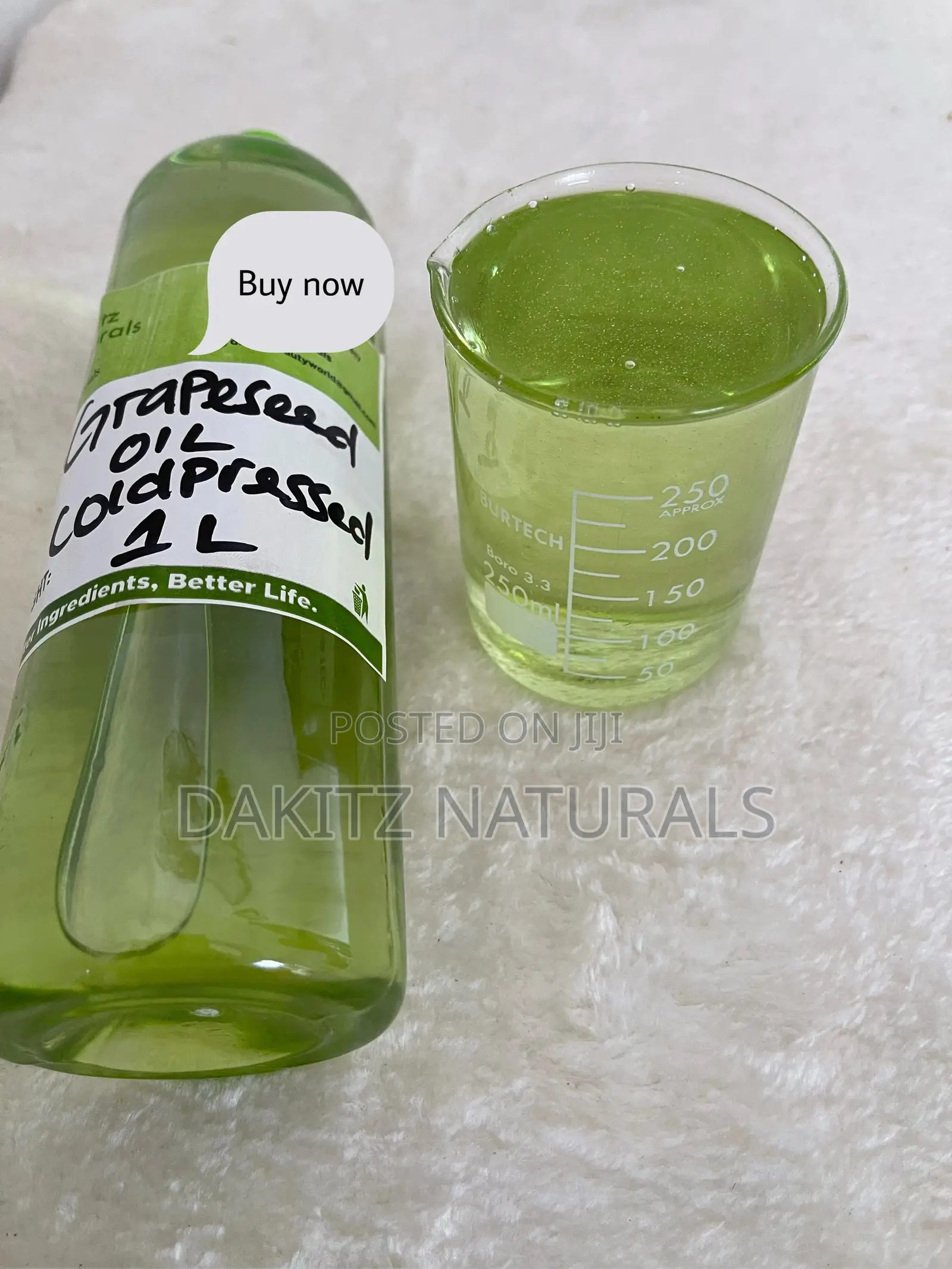 Extra Virgin Grapeseed Oil (Coldpressed 1litre)