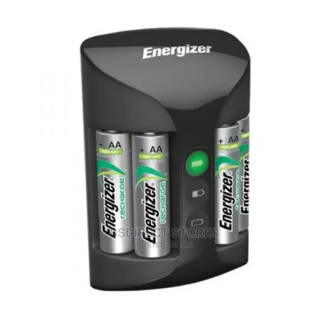 Energizer Pro Rechargeable Charger + 4AA 2000 Mah Batteries