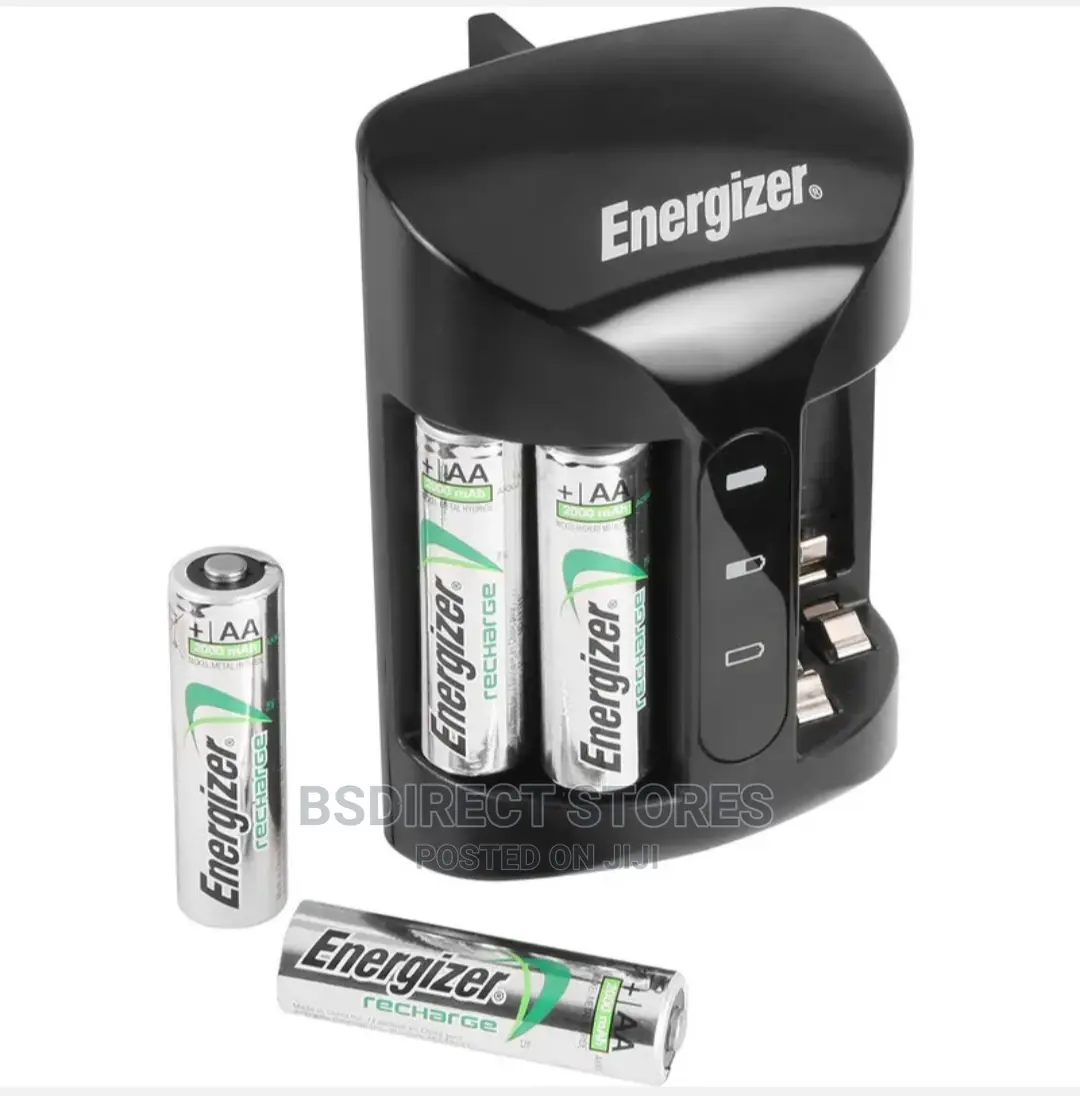 Energizer Pro Rechargeable Charger + 4AA 2000 Mah Batteries
