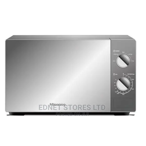 Hisense 20 Liters Manual Microwave Oven, Silver Mirror-