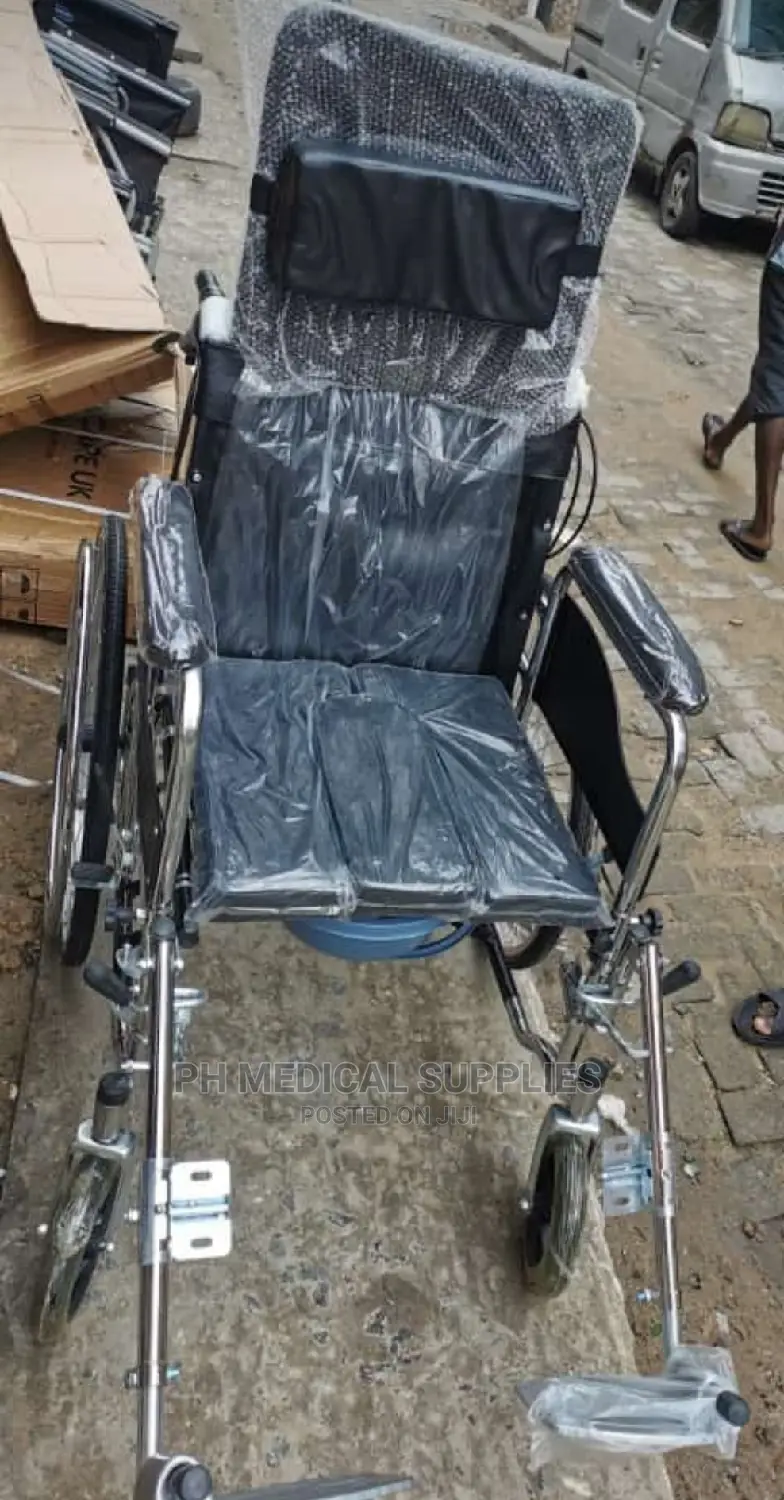 Reclining Wheelchair With Commode