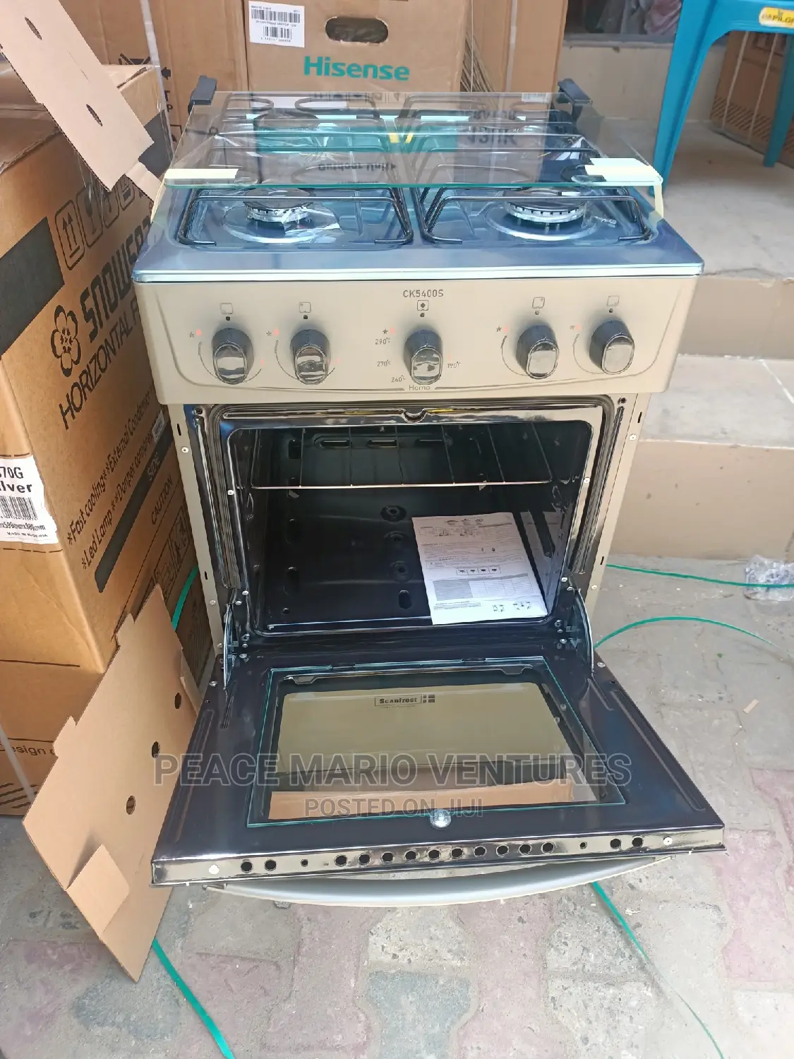 Quality Scanfrost 4burner Gas Cooker With 3years Warranty