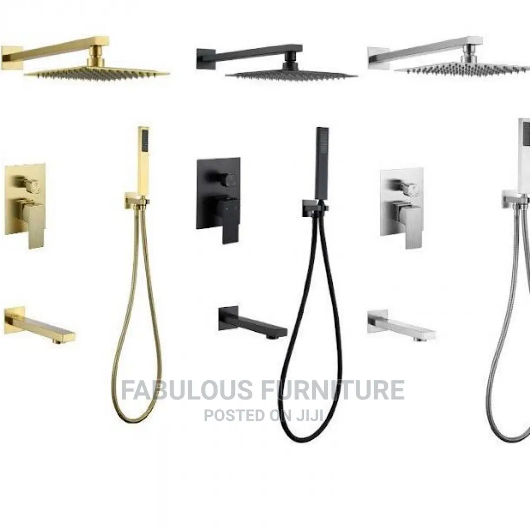 Modern Day Conduit Shower System, Shower Head Accessories