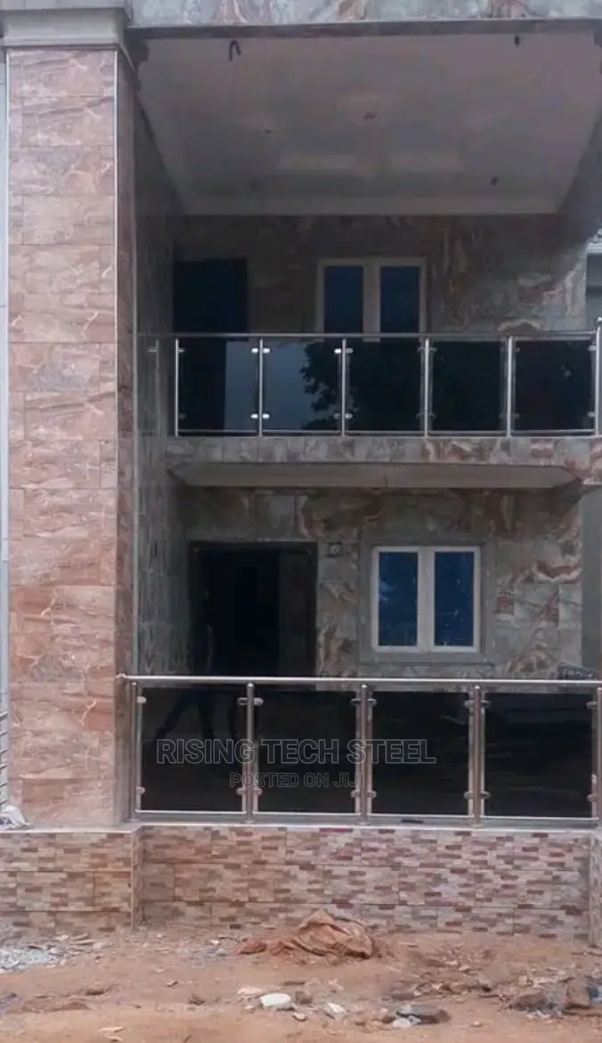Black Glass Railings From Rising Tech Steel