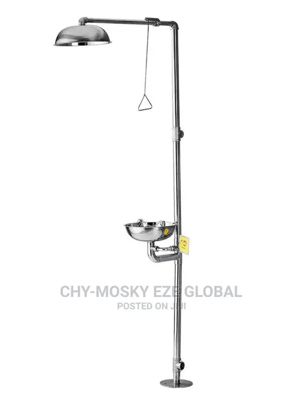 Combined Shower Emergency Eyewash Station (Stainless Steel)