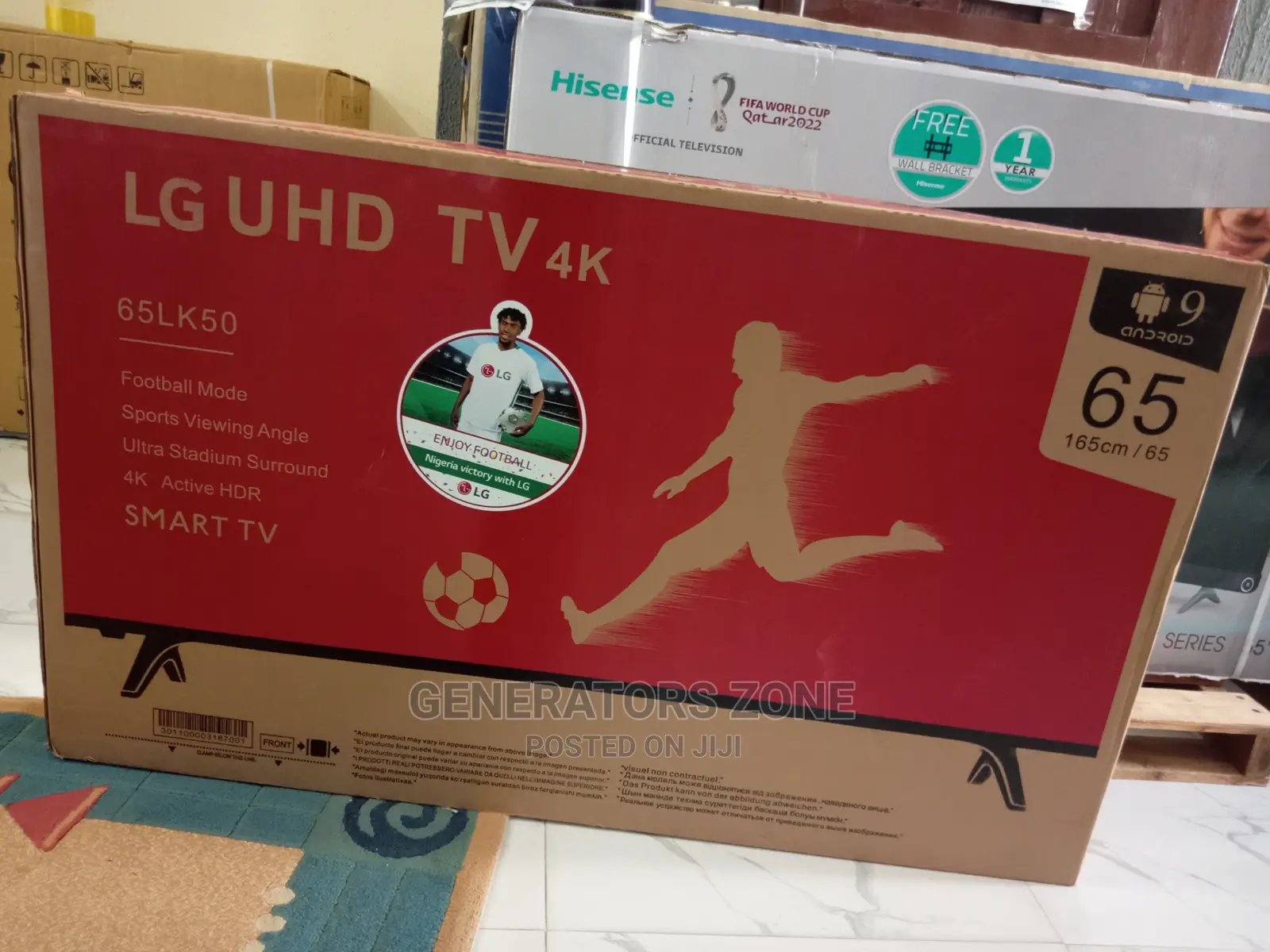 LG 65 Inch 65lk50 With Wifi,Av Smart Full HD LED TV