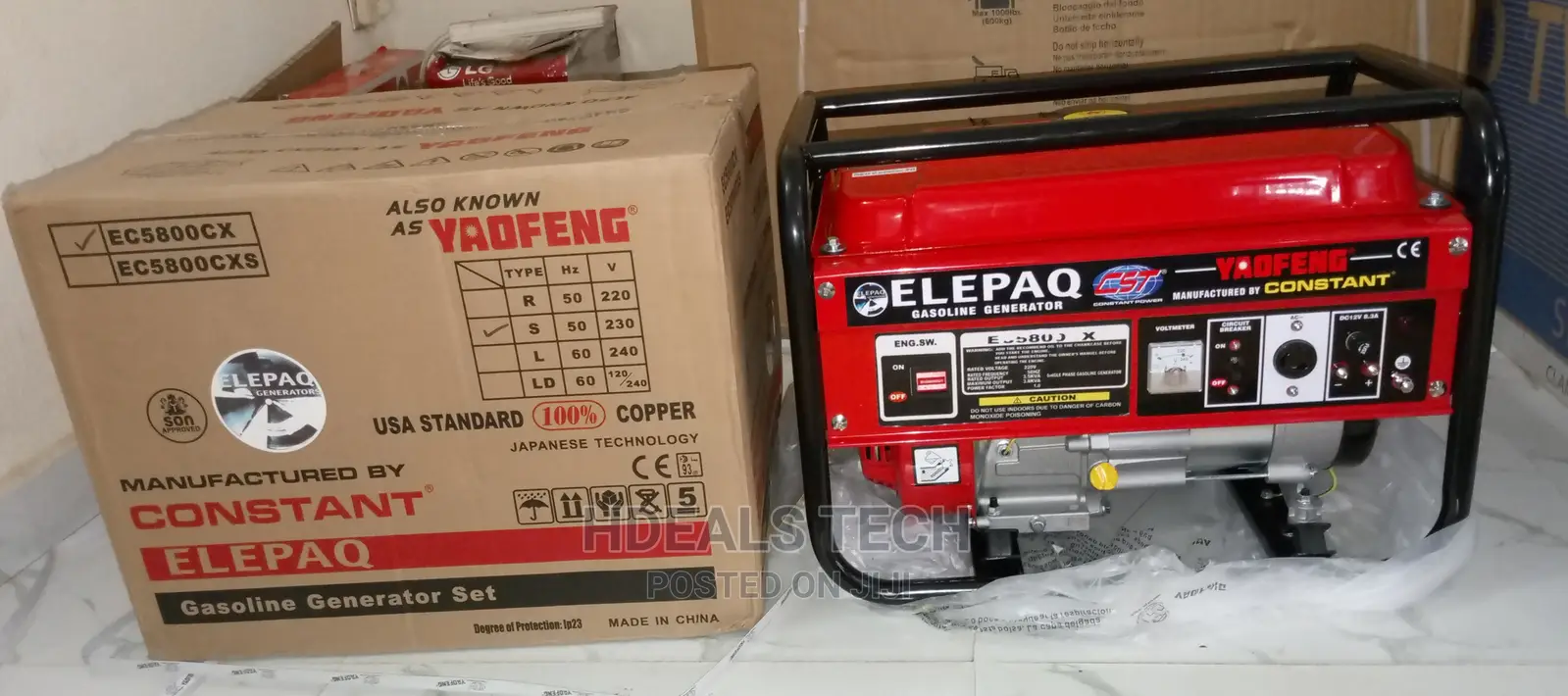 Brand New Elepaq Constant Generator [EC5800CX].