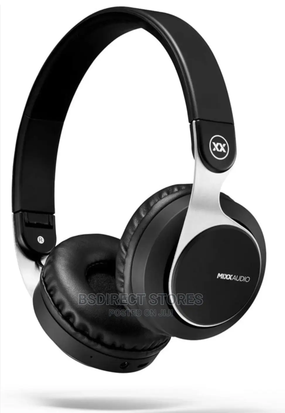 Mixx JX1 BLACK Bluetooth Wireless/Wired Headphones-14hrs