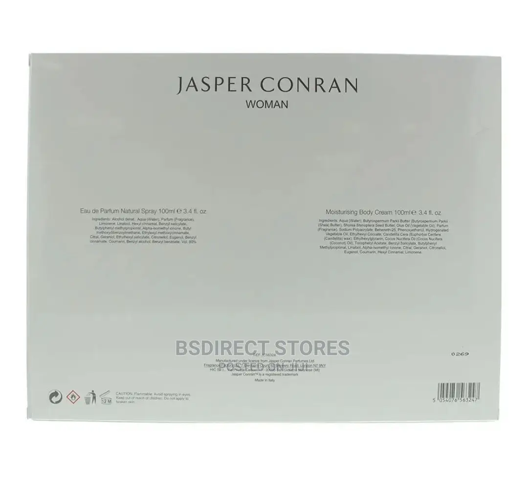 Jasper Conran Woman 100ml Eau De Parfum +Body Cream Gift Set
