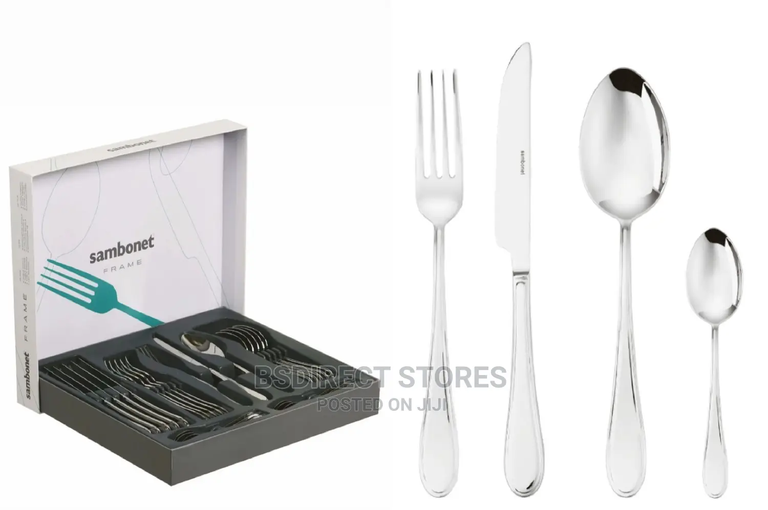 Sambonet FRAME 24 Pieces Luxury Cutlery Set Stainless Steel