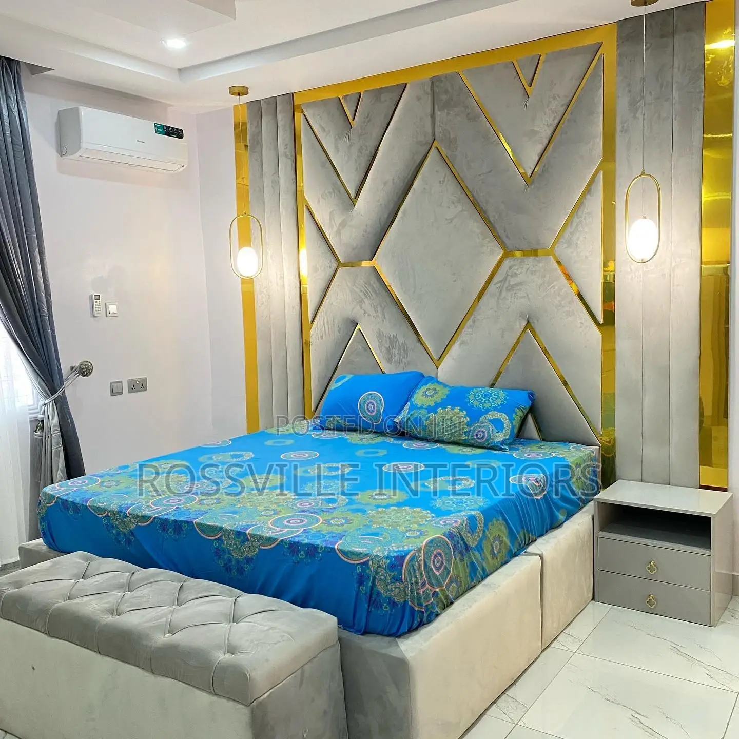 Luxurious Full Headboard Bedframe