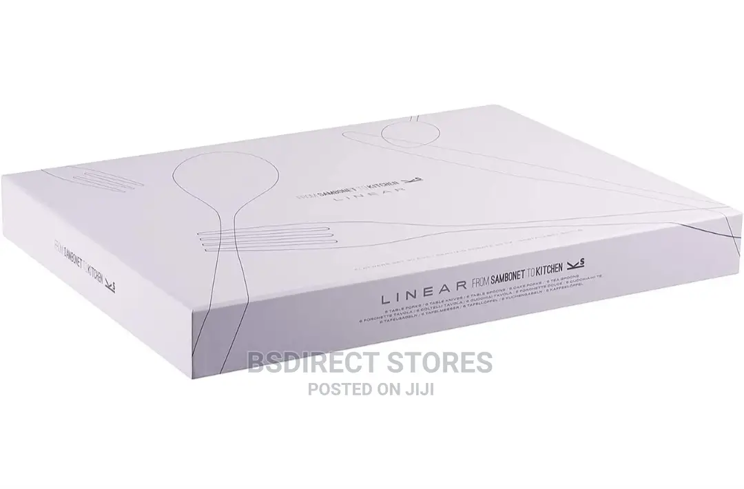 Sambonet LINEAR 24 Pieces Luxury Cutlery Set Stainless Steel